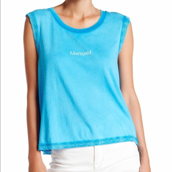 💕HP💕Wildfox Mermaid Barback Tank Top - Picture 1 of 10